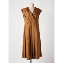 MARIA BELLENTANI - Robe longue marron en coton - Femme - Taille 38 - Modz
