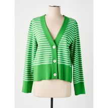 MARIA BELLENTANI - Gilet manches longues vert en viscose - Femme - Taille 42 - Modz
