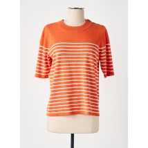 YERSE - Pull orange en coton - Femme - Taille 38 - Modz