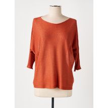 MARIA BELLENTANI - Pull orange en lin - Femme - Taille 44 - Modz