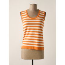 MARIA BELLENTANI - Pull orange en viscose - Femme - Taille 40 - Modz