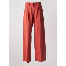 MARIA BELLENTANI - Pantalon large orange en viscose - Femme - Taille 38 - Modz