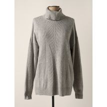 CECIL - Pull col roulé gris en polyester - Femme - Taille 42 - Modz