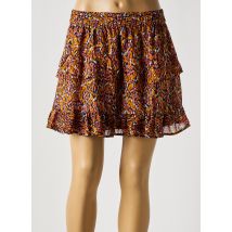 ONLY - Jupe courte marron en polyester - Femme - Taille 36 - Modz