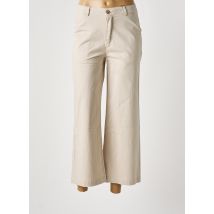SARAH JOHN - Pantalon 7/8 beige en coton - Femme - Taille 40 - Modz