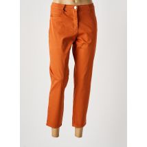 EAST DRIVE - Pantalon 7/8 orange en coton - Femme - Taille 46 - Modz