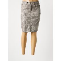 FRED SABATIER - Jupe mi-longue gris en coton - Femme - Taille 36 - Modz