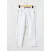 EAST DRIVE - Pantalon 7/8 blanc en coton - Femme - Taille 34 - Modz