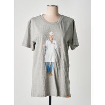 REALLY DOESN'T MATTER - T-shirt gris en coton - Femme - Taille 40 - Modz