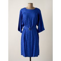 IKKS - Robe mi-longue bleu en viscose - Femme - Taille 36 - Modz