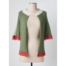 SEE THE MOON - Gilet manches courtes vert en acrylique - Femme - Taille 36 - Modz