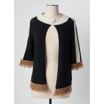 SEE THE MOON - Gilet manches courtes noir en acrylique - Femme - Taille 38 - Modz