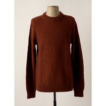 SELECTED - Pull marron clair en coton - Homme - Taille S - Modz