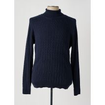 SELECTED - Pull col roulé bleu en coton - Homme - Taille L - Modz