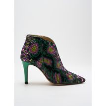 CRÉATIS - Bottines/Boots vert en cuir - Femme - Taille 36 - Modz