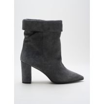 LES:VENUES - Bottines/Boots gris en cuir - Femme - Taille 35 - Modz