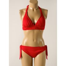 LPB - Maillot de bain 2 pièces rouge en polyamide - Femme - Taille 42 - Modz