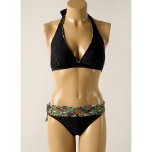 LAGON BLEU - Maillot de bain 2 pièces noir en polyamide - Femme - Taille 46 - Modz