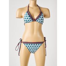 LAGON BLEU - Maillot de bain 2 pièces blanc en polyamide - Femme - Taille 34 - Modz