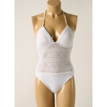 DAG ADOM - Maillot de bain 1 pièce blanc en polyester - Femme - Taille 42 - Modz