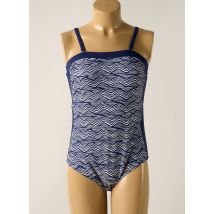 LAGON BLEU - Maillot de bain 1 pièce bleu en polyamide - Femme - Taille 46 - Modz