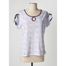 PAUPORTÉ - T-shirt bleu en coton - Femme - Taille 38 - Modz