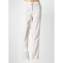 TERRE DE FÉES - Pantalon slim beige en coton - Femme - Taille 50 - Modz
