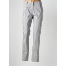 PAUPORTÉ - Pantalon slim gris en coton - Femme - Taille 40 - Modz