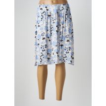 TERRE DE FÉES - Jupe mi-longue bleu en viscose - Femme - Taille 38 - Modz