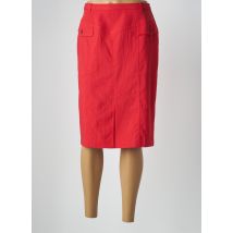 PAUPORTÉ - Jupe mi-longue rouge en coton - Femme - Taille 40 - Modz