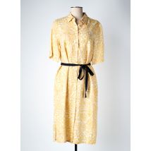 MAT DE MISAINE - Robe mi-longue jaune en lin - Femme - Taille 36 - Modz