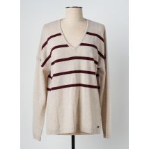 MAT DE MISAINE - Pull beige en merinos - Femme - Taille 38 - Modz