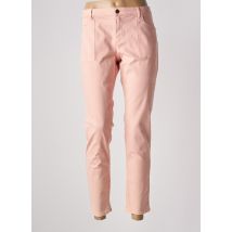 ONE STEP - Pantalon 7/8 rose en coton - Femme - Taille 44 - Modz