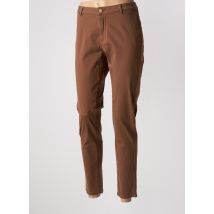 I.CODE (By IKKS) - Pantalon 7/8 marron en coton - Femme - Taille W32 - Modz
