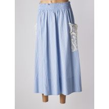 TWINSET - Jupe longue bleu en coton - Femme - Taille 38 - Modz