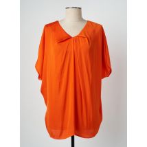 VAN-DOS - Tunique manches courtes orange en polyester - Femme - Taille 34 - Modz