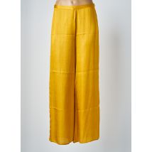 VAN-DOS - Pantalon droit jaune en viscose - Femme - Taille 36 - Modz