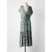 B&B - Robe longue bleu en soie - Femme - Taille TU - Modz