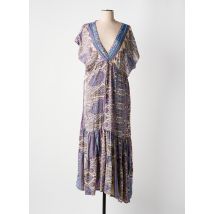 B&B - Robe longue violet en soie - Femme - Taille TU - Modz