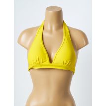LAGON BLEU - Haut de maillot de bain jaune en polyamide - Femme - Taille 36 - Modz