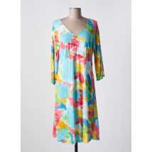 AGATHE & LOUISE - Robe mi-longue bleu en viscose - Femme - Taille 42 - Modz