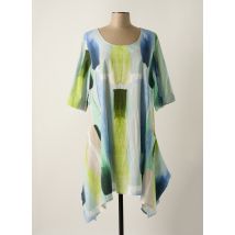 LUUKAA - Robe mi-longue vert en coton - Femme - Taille 46 - Modz