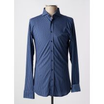 DESOTO - Chemise manches longues bleu en coton - Homme - Taille XS - Modz