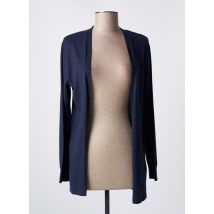 ROYAL MER - Gilet manches longues bleu en coton - Femme - Taille 38 - Modz