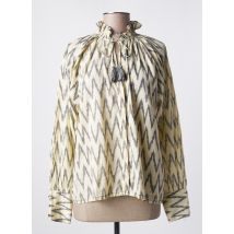 MKT STUDIO - Chemisier beige en coton - Femme - Taille 40 - Modz
