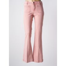 MKT STUDIO - Jean coupe flare rose en coton - Femme - Taille W26 - Modz