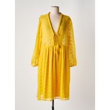SCHOOL RAG - Robe mi-longue jaune en polyester - Femme - Taille 38 - Modz