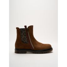 FR - Bottines/Boots marron en cuir - Fille - Taille 34 - Modz