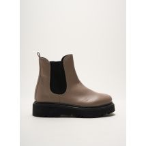 ANNA VIRGILI - Bottines/Boots beige en cuir - Femme - Taille 41 - Modz