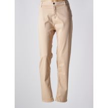 FABER - Pantalon slim beige en coton - Femme - Taille 46 - Modz